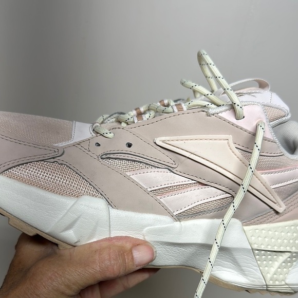 Reebok Pink and White Modern Chunky Sneakers - Picture 5 of 15